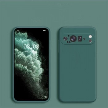 Liquid Air silikoninis žalias dėklas - su kameros apsauga (Google Pixel 9 Pro Xl)